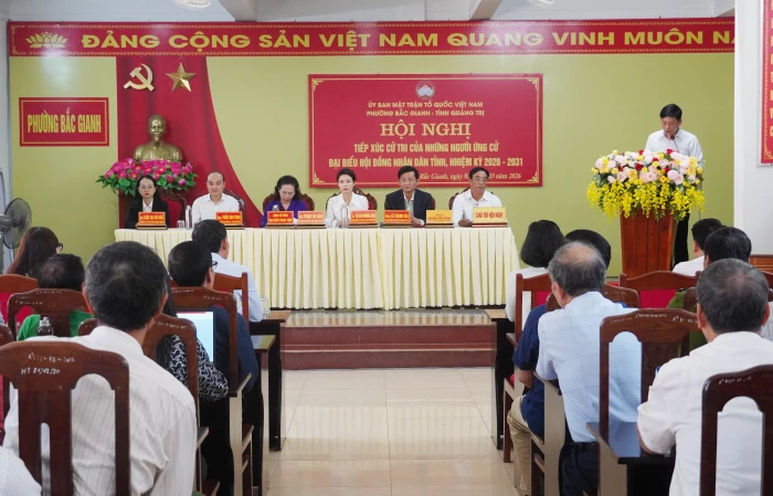 Các ứng viên đại biểu HĐND tỉnh tiếp xúc cử tri tại đơn vị bầu cử số 17