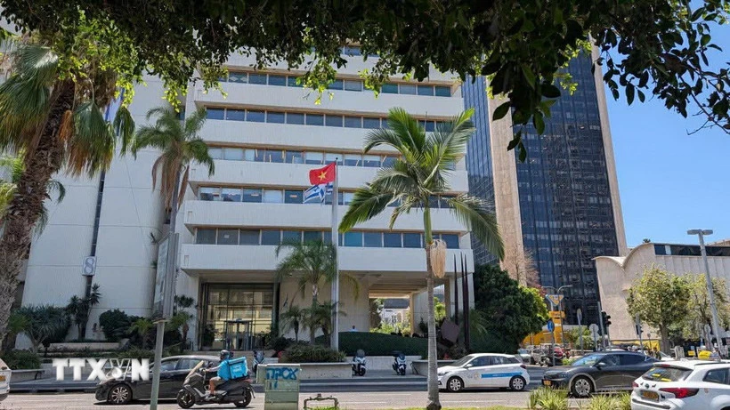 Đại sứ quán Việt Nam tại Tel Aviv. (Ảnh Đức Trung/TTXVN)