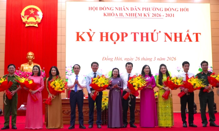 HĐND phường Đồng Hới và các xã Đông Trạch, Nam Trạch, Lệ Thủy, Quảng Ninh, Tân Mỹ: Kiện toàn tổ chức bộ máy