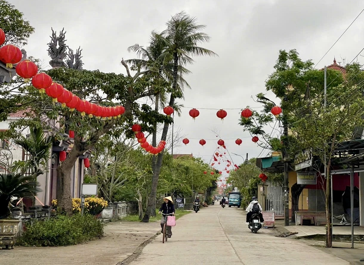 Diện mạo xã Tân Mỹ ngày càng khang trang, đổi mới - Ảnh: T.A