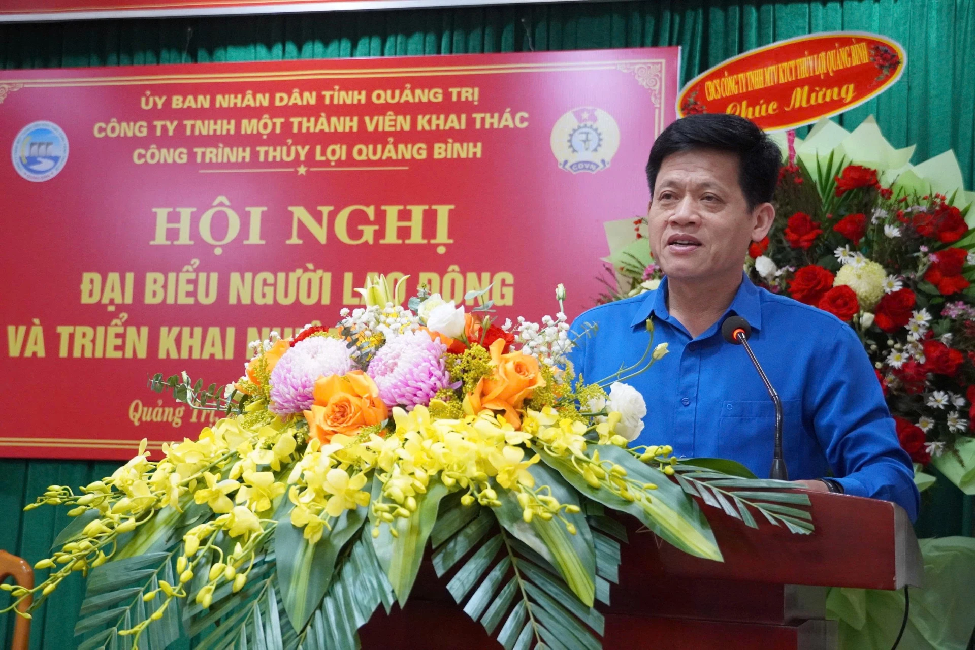 Đồng chí Lê Văn Bảo, Phó Chủ tịch UBND tỉnh phát biểu tại hội nghị - Ảnh: H.Đ