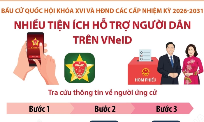 Bầu cử đại biểu Quốc hội và HĐND: Cách tra cứu thông tin về người ứng cử trên VNeID