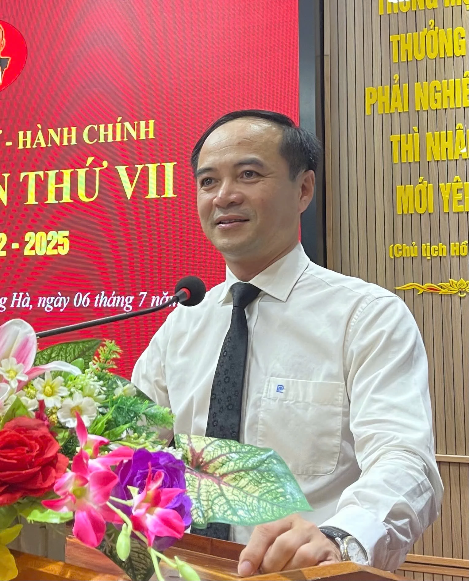 Thẩm phán Lê Thiết Hùng, Chánh án Tòa án nhân dân khu vực 5, tỉnh Quảng Trị - Ảnh: X.D