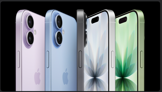 5 màu sắc của iPhone 17.