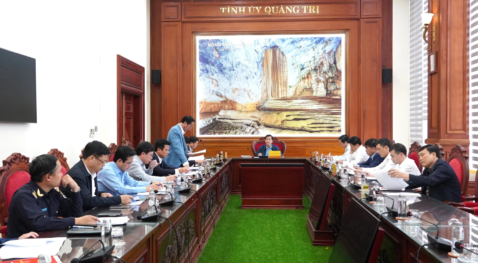 Quang cảnh buổi làm việc - Ảnh: QV