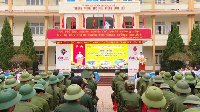 Khai mạc hội thi Giáo dục quốc phòng và an ninh học sinh THPT năm học 2025-2026