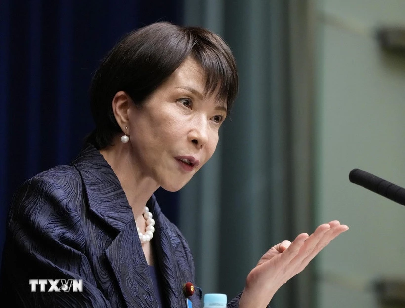 Thủ tướng Nhật Bản Sanae Takaichi. (Ảnh: Kyodo/TTXVN)