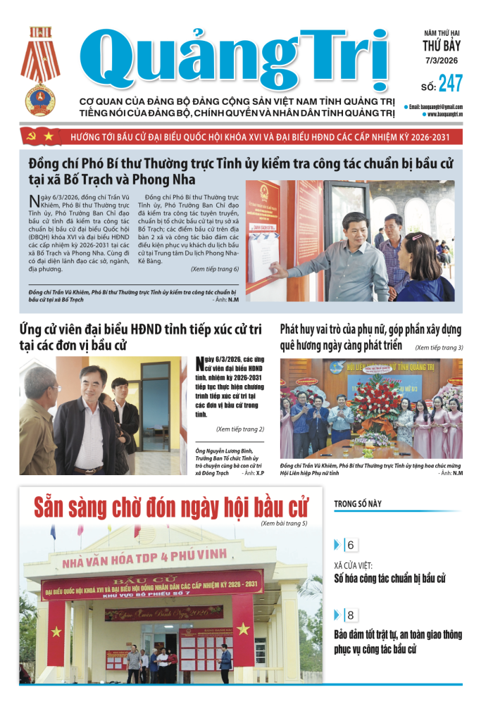 Báo Quảng Trị số 247 - Ngày 07-3-2026