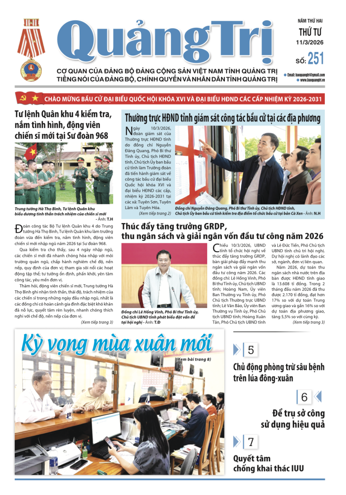Báo Quảng Trị số 251 - Ngày 11-3-2026