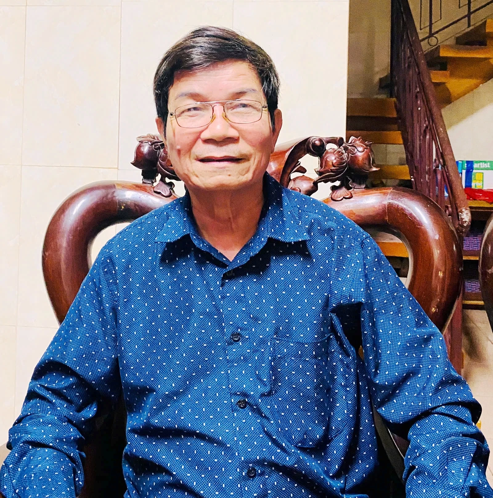 Nhà giáo ưu tú Võ Văn Hoa, xã Diên Sanh, tỉnh Quảng Trị - Ảnh: Đ.V