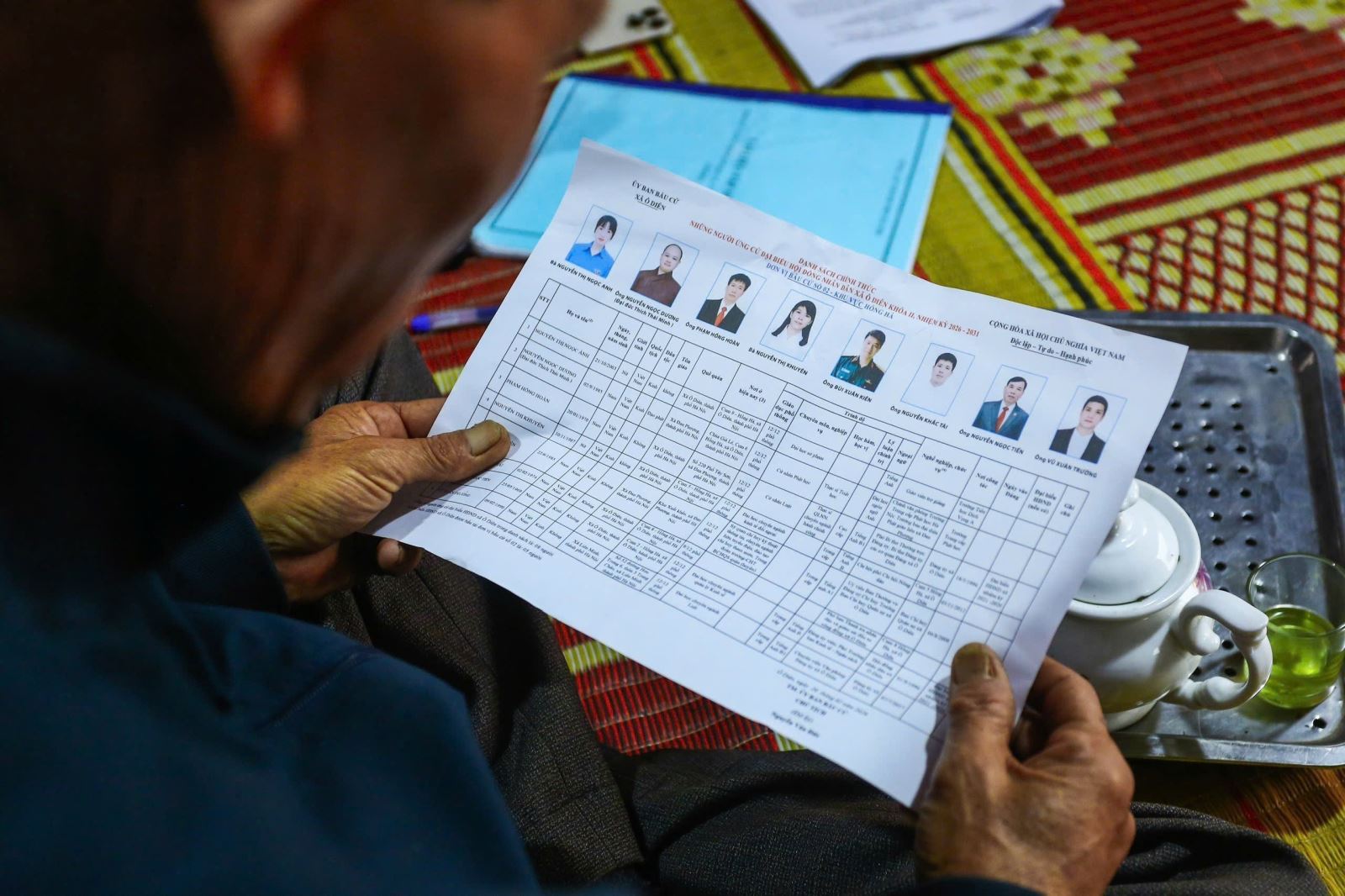 Việc tìm hiểu tiểu sử những người ứng cử giúp người dân đưa ra quyết định sáng suốt, lựa chọn những đại biểu ưu tú nhất đại diện cho ý chí và nguyện vọng của nhân dân. Ảnh: TTXVN phát