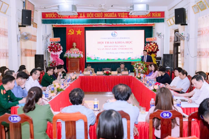 Hội thảo khoa học 'Hồ sơ công nhận xã An toàn khu Vĩnh Hoàng'