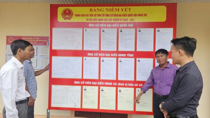 Lá phiếu của niềm tin và trách nhiệm nêu gương