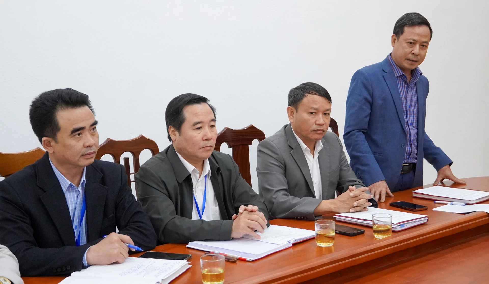 
Đại diện lãnh đạo xã Tuyên Lâm phát biểu ý kiến - Ảnh: N.H
