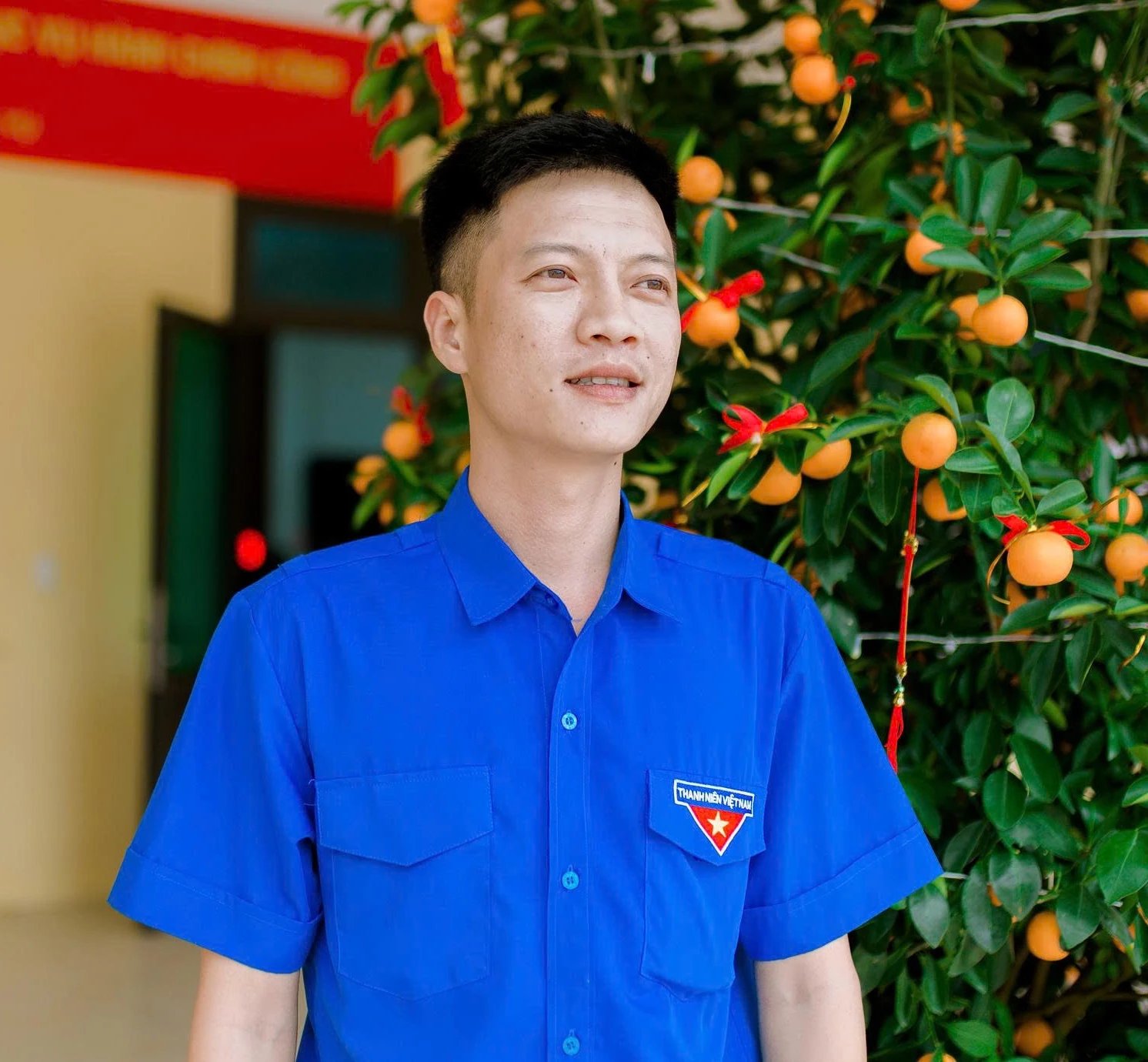 Anh Lê Nguyễn Ngọc Vũ, Bí thư Đoàn TNCS Hồ Chí Minh xã Cam Hồng - Ảnh: N.H