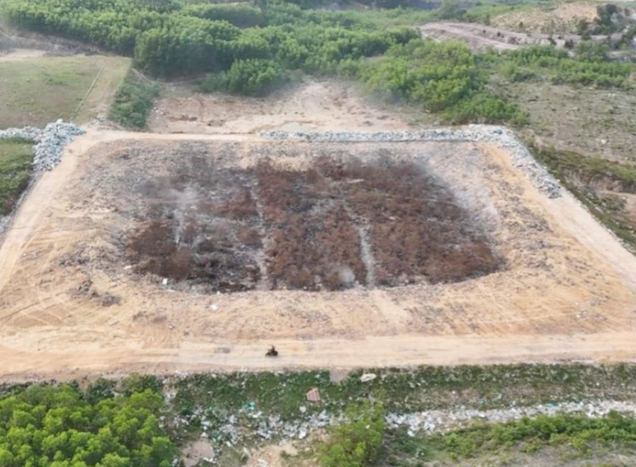 Đã dập tắt được đám cháy tại bãi rác ở xã Quảng Ninh