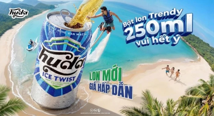 Mùa hè miền Trung vẫy gọi, Huda Ice Twist 250ml đáp lời với 'con sóng niềm vui' bất tận
