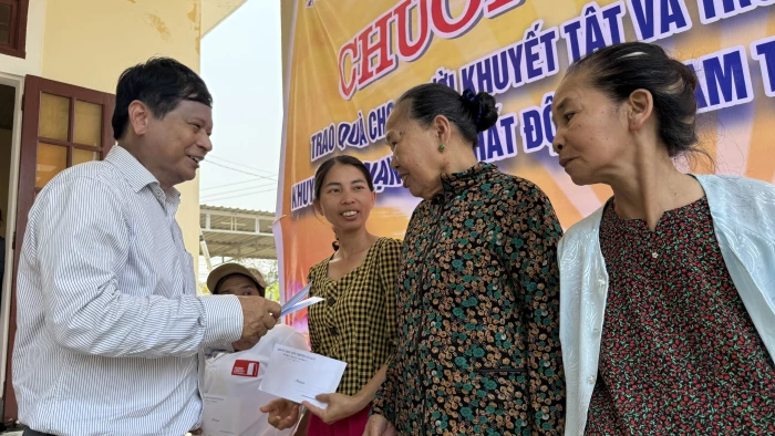 Chăm lo cho người khuyết tật và nạn nhân chất độc da cam tại xã Cam Lộ