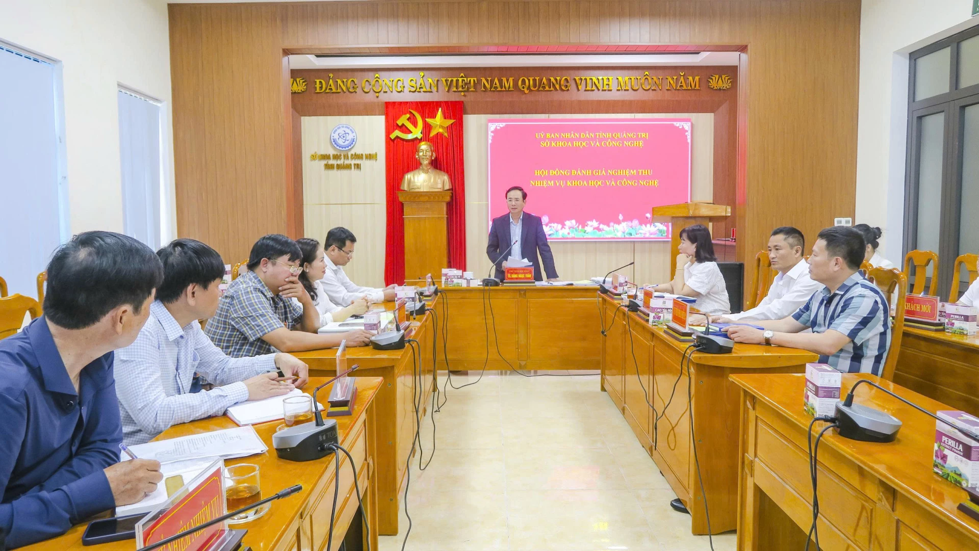 Một hội nghị nghiệm thu nhiệm vụ khoa học-công nghệ. Ảnh: T.Nghĩa