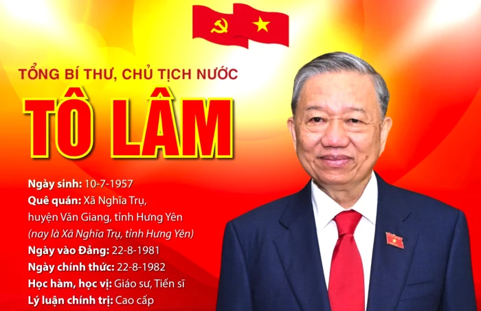 Tiểu sử đồng chí Tổng Bí thư, Chủ tịch nước Tô Lâm