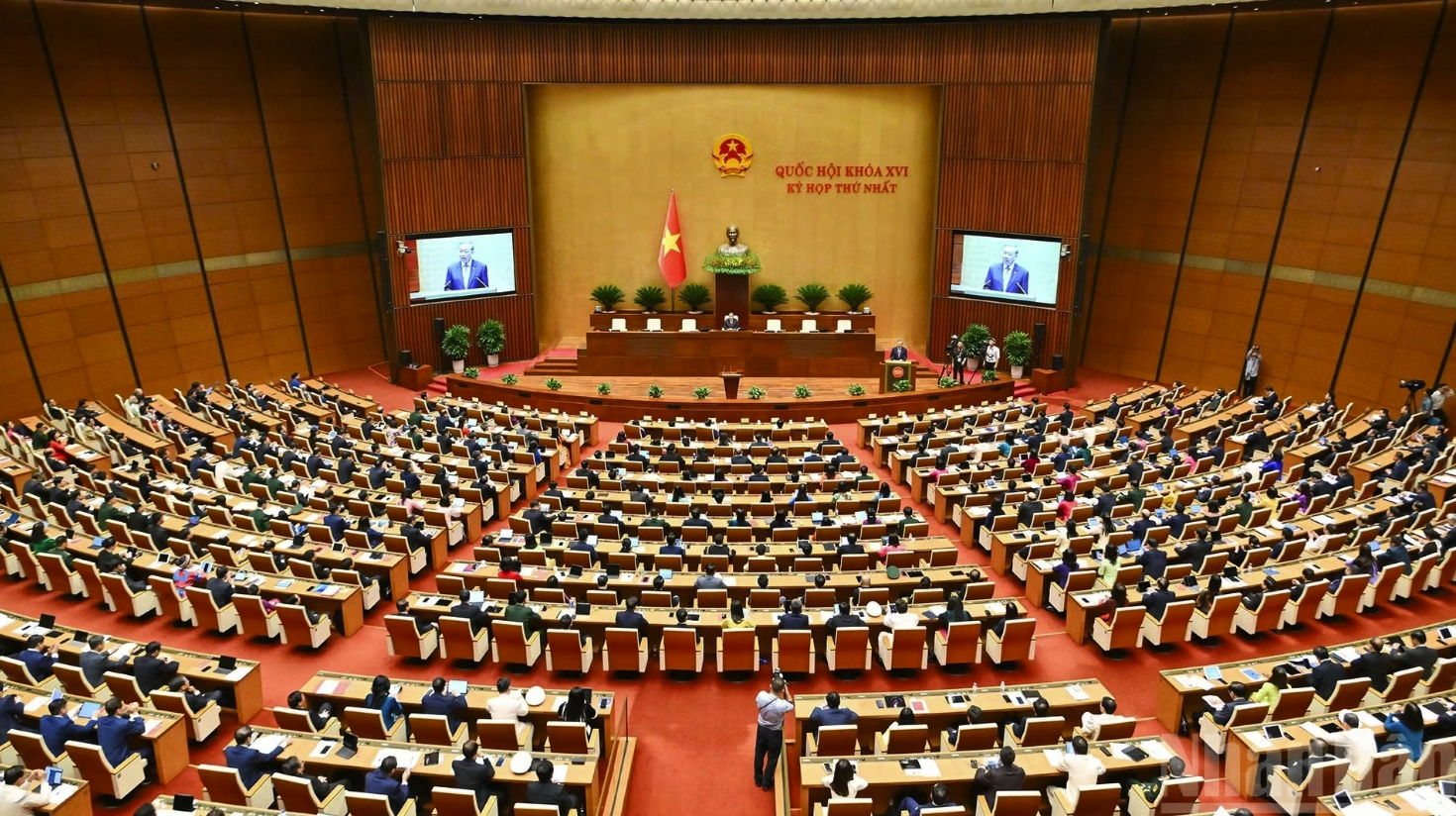 Kỳ họp thứ nhất, Quốc hội khóa XVI. (Ảnh: Dương Giang/TTXVN)