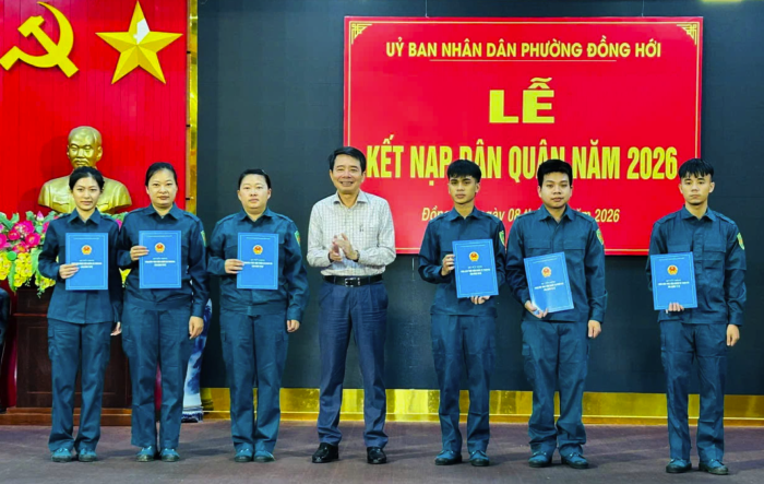 Phường Đồng Hới: Tổ chức huấn luyện dân quân năm thứ nhất