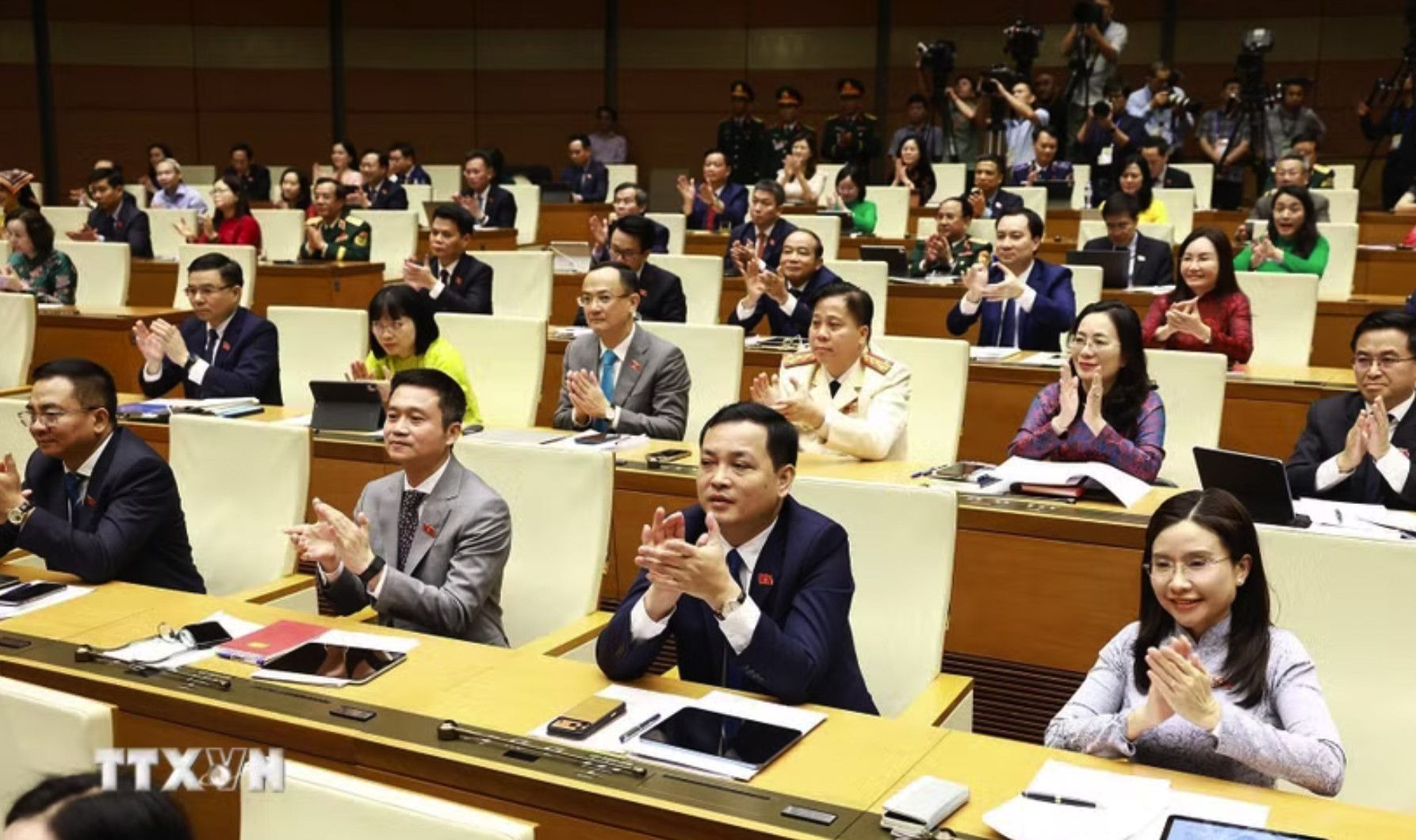 Kỳ họp thứ nhất, Quốc hội khóa XVI. (Nguồn: TTXVN)