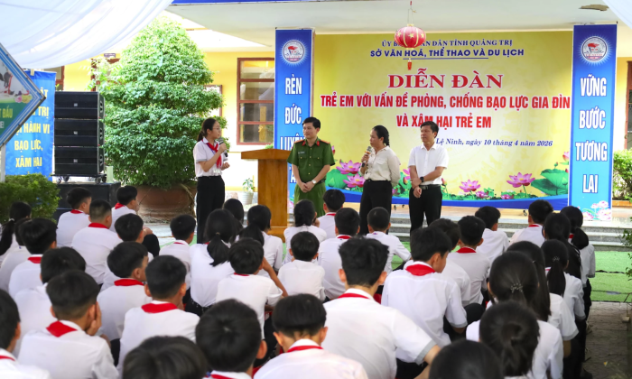 Diễn đàn trẻ em lan tỏa thông điệp phòng, chống bạo lực gia đình