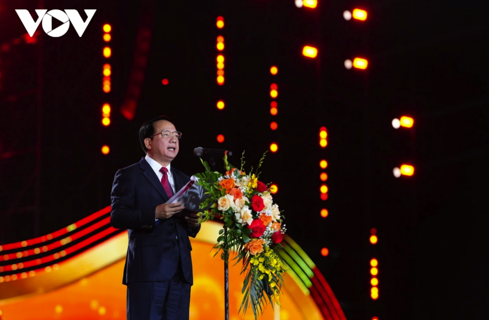 Đồng chí Trịnh Văn Quyết, Ủy viên Bộ Chính trị, Trưởng ban Tuyên giáo và Dân vận Trung ương phát biểu chỉ đạo tại Khai mạc Liên hoan Phát thanh toàn quốc 2026