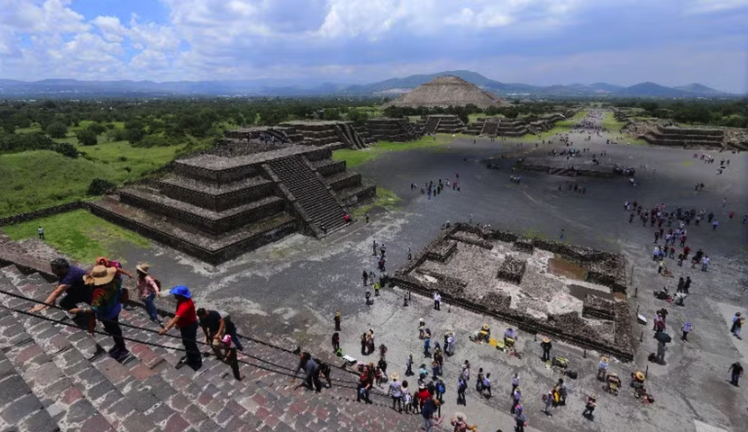Khu khảo cổ Teotihuacán-địa điểm du lịch nổi tiếng cách thủ đô Mexico City 60km. (Ảnh: PHI HÙNG-PV TTXVN tại Mexico)