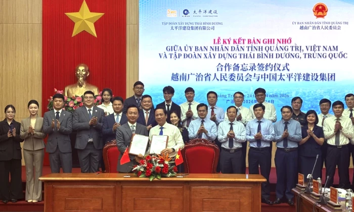 Ký kết bản ghi nhớ giữa UBND tỉnh và Tập đoàn Xây dựng Thái Bình Dương