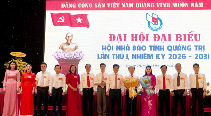 Đại hội đại biểu Hội Nhà báo tỉnh Quảng Trị lần thứ I, nhiệm kỳ 2026-2031 thành công tốt đẹp