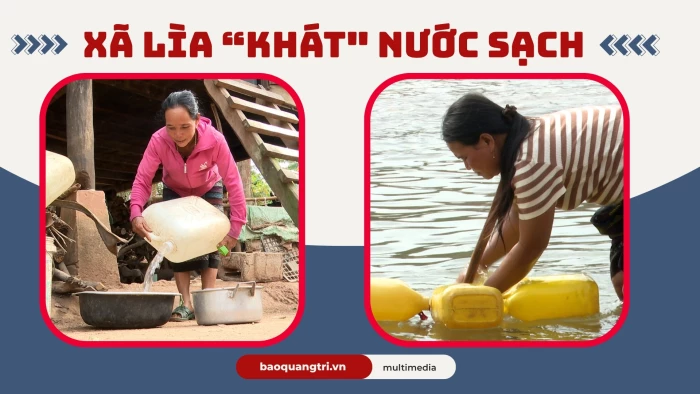 Xã Lìa 'khát' nước sạch
