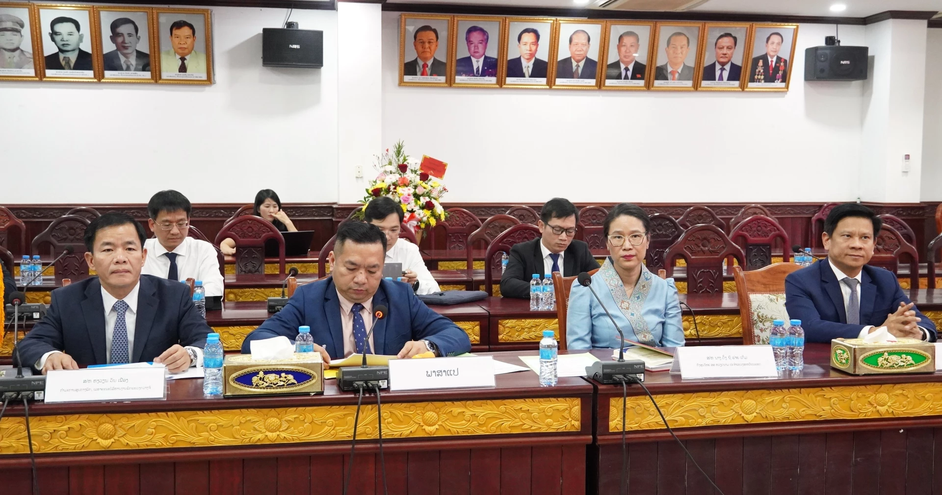 Đại biểu Quảng Trị tham dự buổi làm việc - Ảnh: Q.V