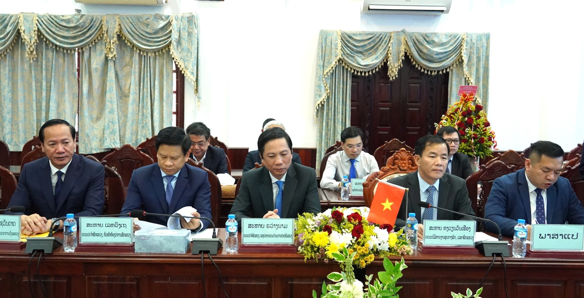 Đại biểu tỉnh Quảng Trị tham dự  buổi làm việc - Ảnh: Q.V