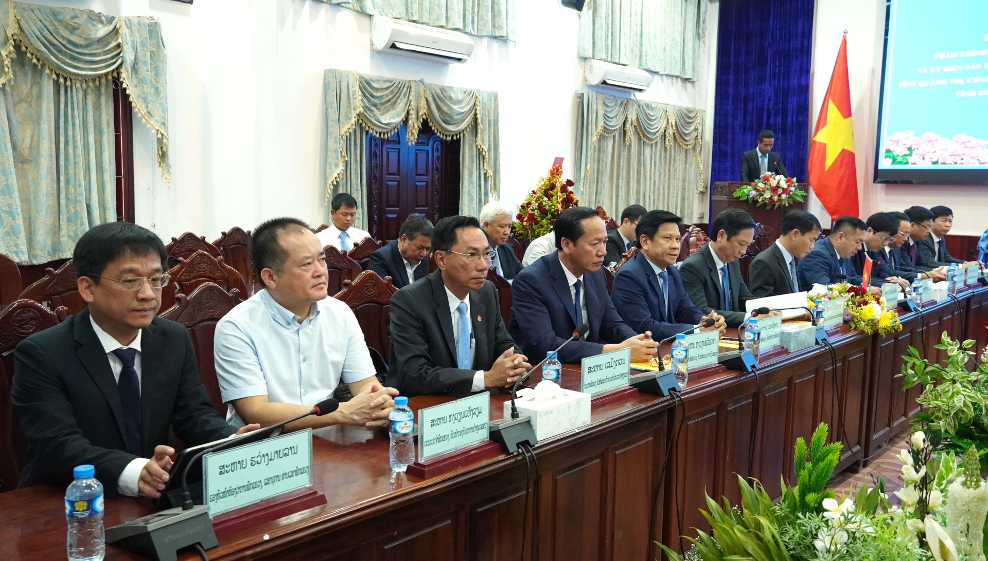 Đại biểu tỉnh Quảng Trị tham dự  buổi làm việc - Ảnh: Q.V