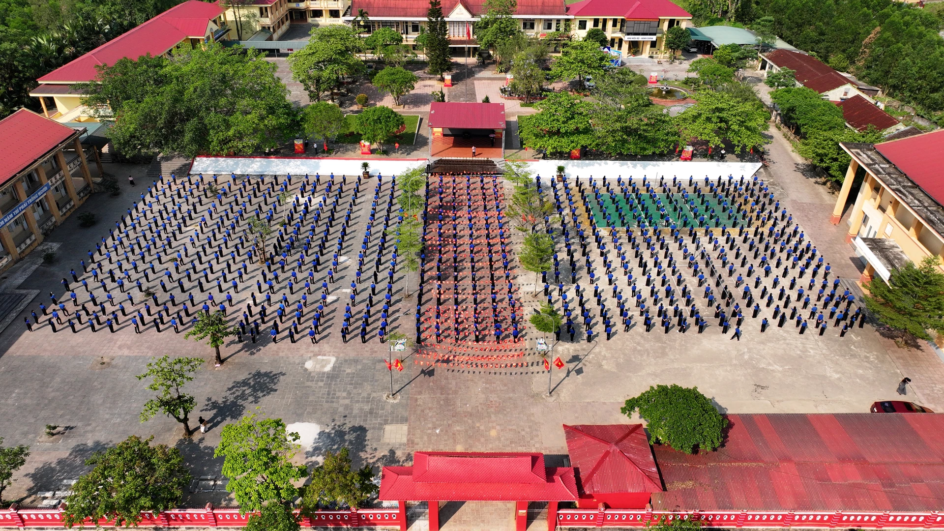 Trường THPT Minh Hóa phấn đấu xây dựng trường đạt chuẩn quốc gia mức độ 2 vào năm 2028 - Ảnh: D.H