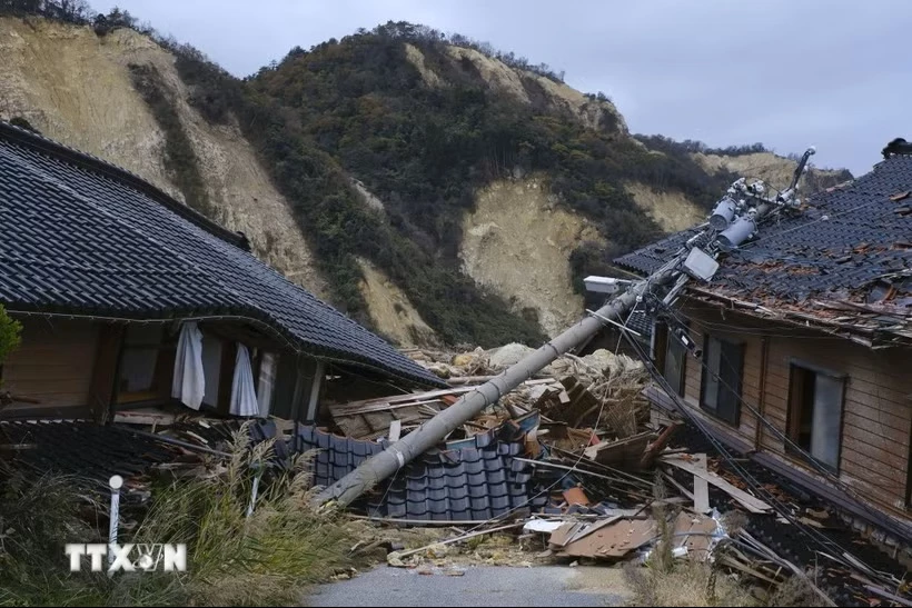 Một trận động đất tại Nhật Bản. (Ảnh: Kyodo/TTXVN)