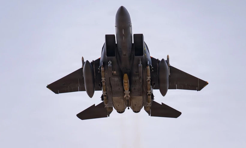 Tiêm kích F-15E Mỹ. (Ảnh: USAF)