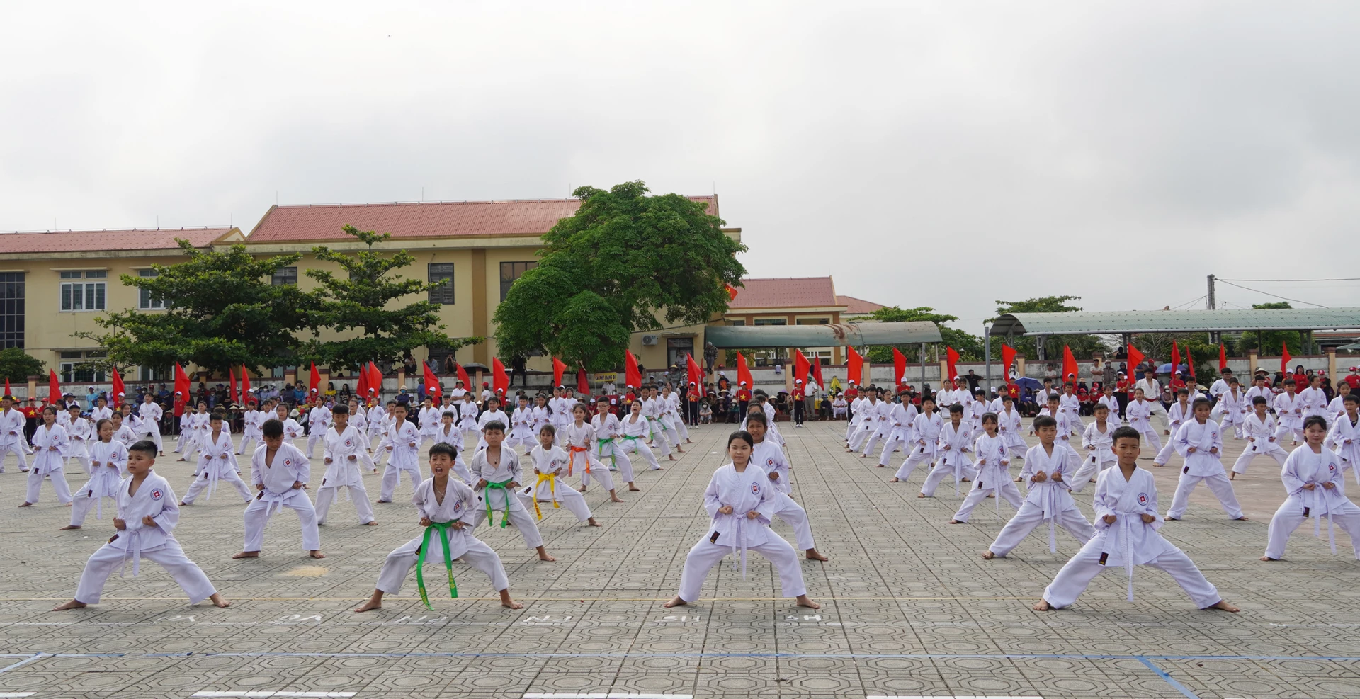 Biểu diễn võ thuật tại lễ khai mạc - Ảnh: C.N