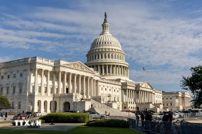 Trụ sở Quốc hội Mỹ ở Washington, D.C. (Ảnh: THX/TTXVN)