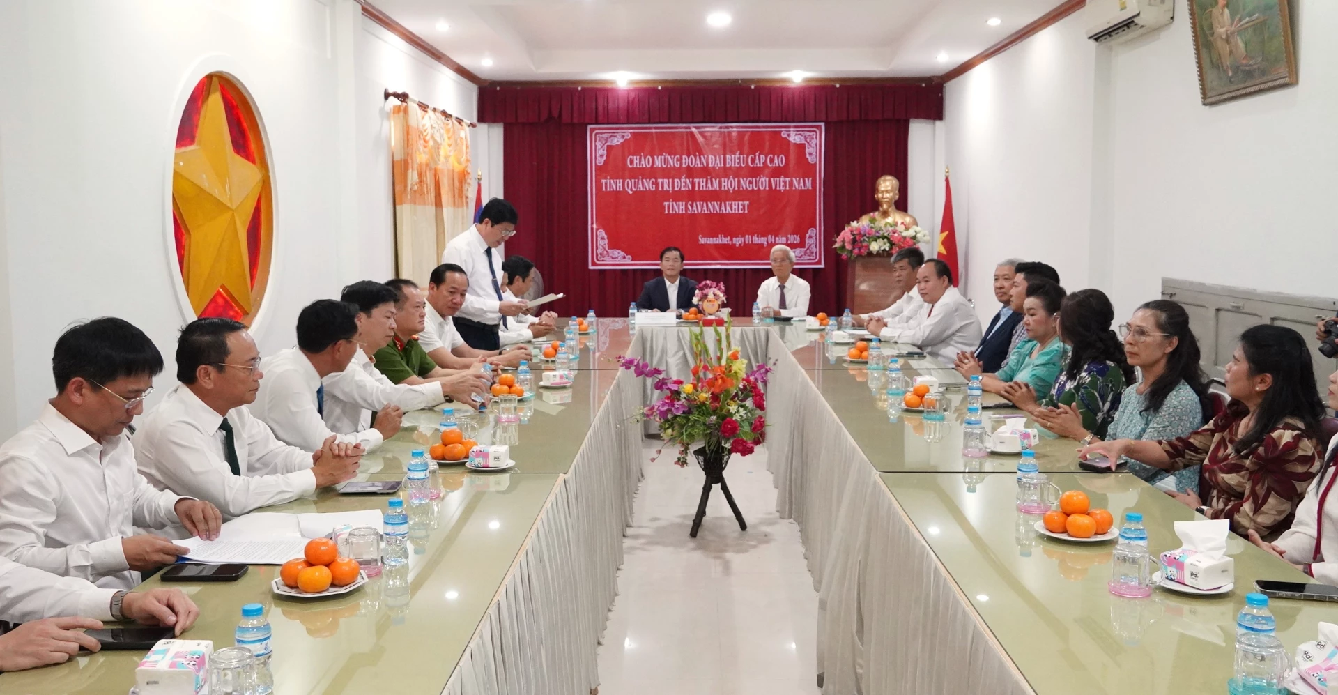 Quang cảnh buổi làm việc - Ảnh: Q.V