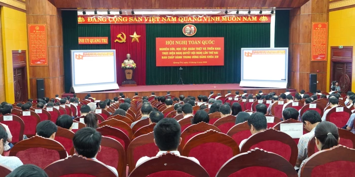 Nghiên cứu, học tập, quán triệt và triển khai thực hiện Nghị quyết Hội nghị Trung ương 2, khóa XIV