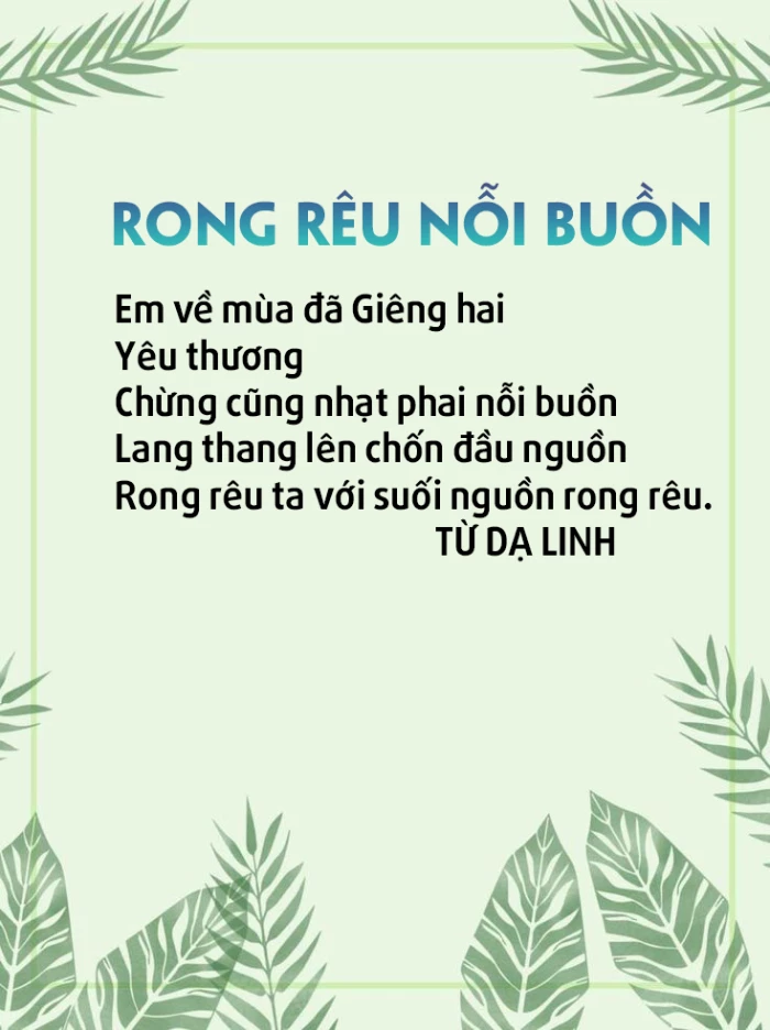 Rong rêu nỗi buồn