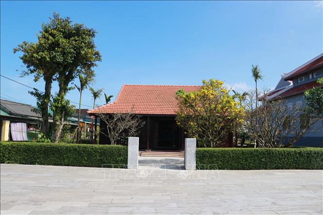 Nhà lưu niệm Tổng Bí thư Lê Duẩn tại thôn Hậu Kiên, xã Triệu Phong. Ảnh: Tường Vi - TTXVN