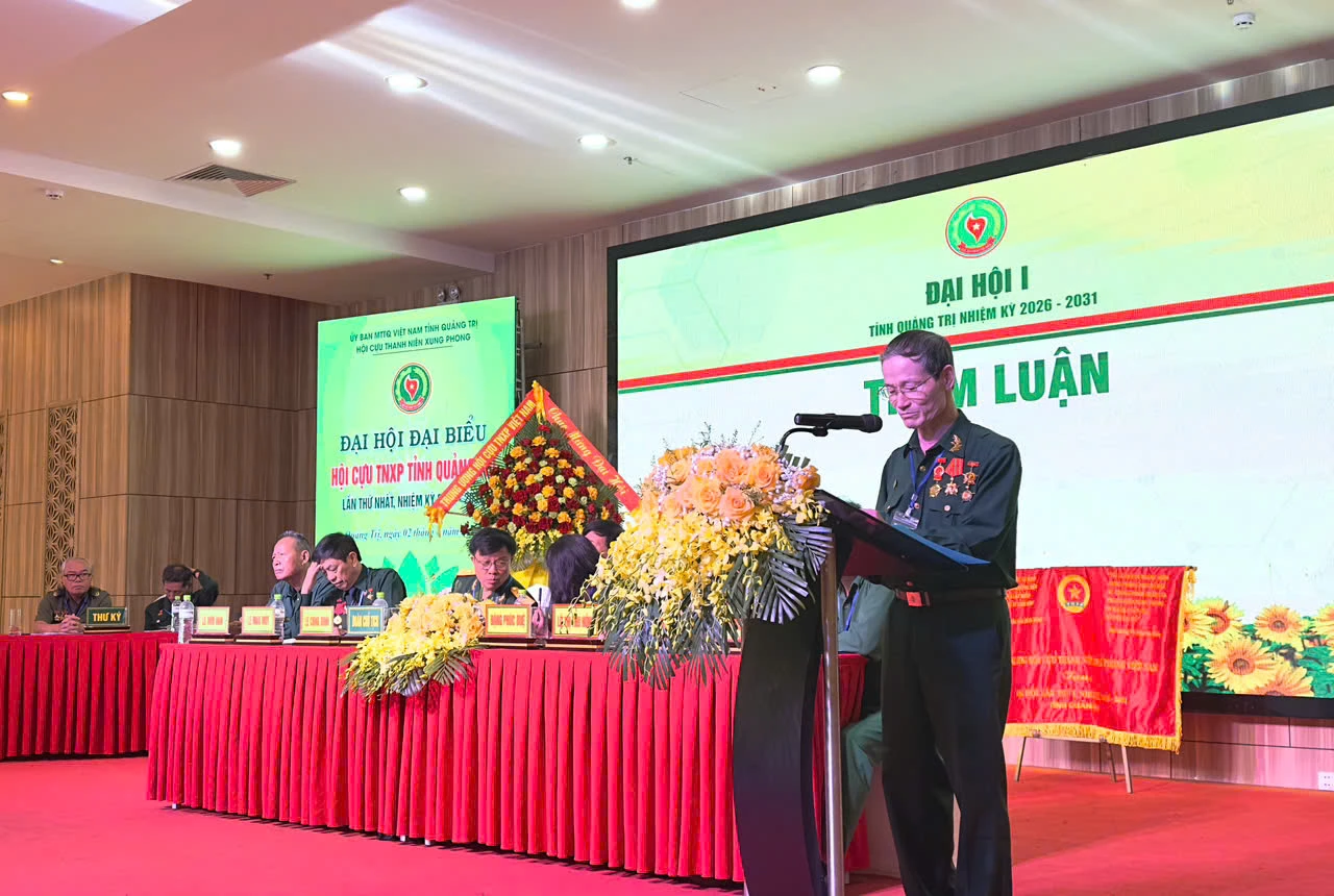 Đại biểu tham luận tại đại hội - Ảnh: Thùy Trang