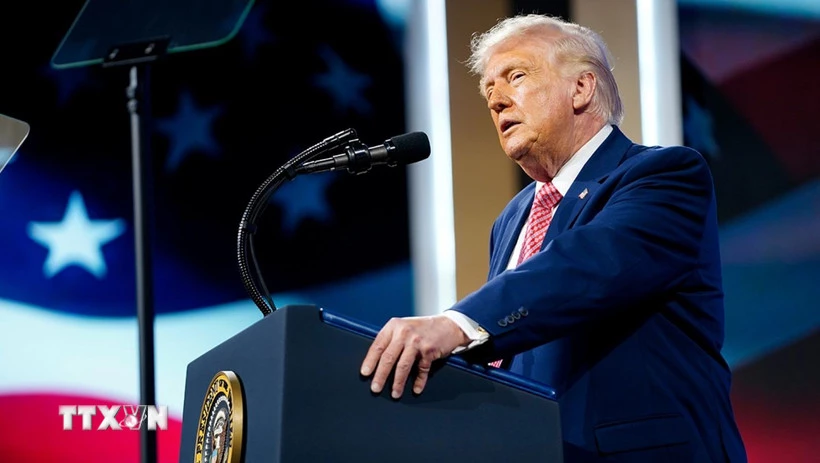 Tổng thống Mỹ Donald Trump. (Ảnh: Getty Images/TTXVN)