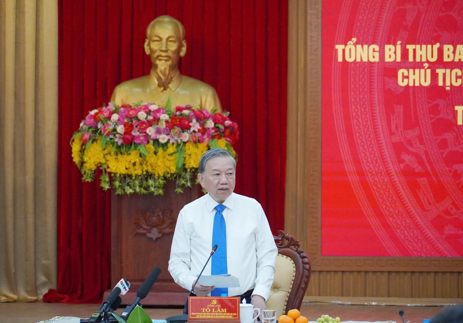 Tổng Bí thư, Chủ tịch nước Tô Lâm yêu cầu tỉnh Quảng Trị tập trung triển khai các nhiệm vụ trong tâm trong thời gian tới - Ảnh: X.P