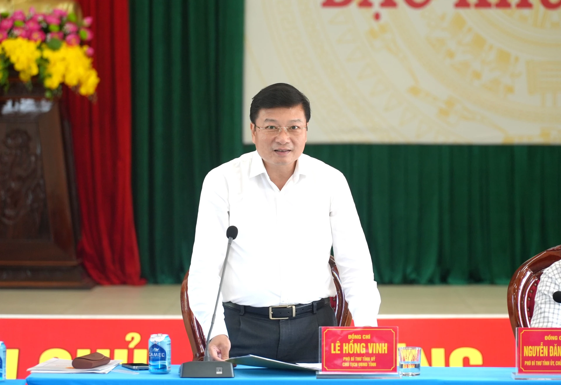 : Đồng chí Lê Hồng Vinh, Chủ tịch UBND tỉnh kết luận buổi làm việc - Ảnh: T.Đ