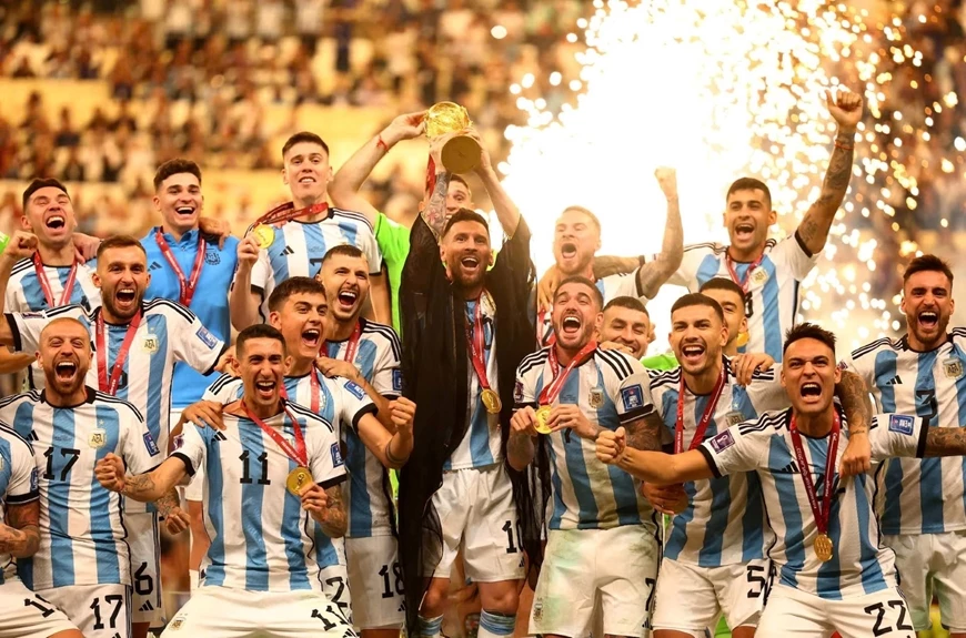 Messi cùng Argentina vô địch World Cup 2022. Ảnh: Reuters